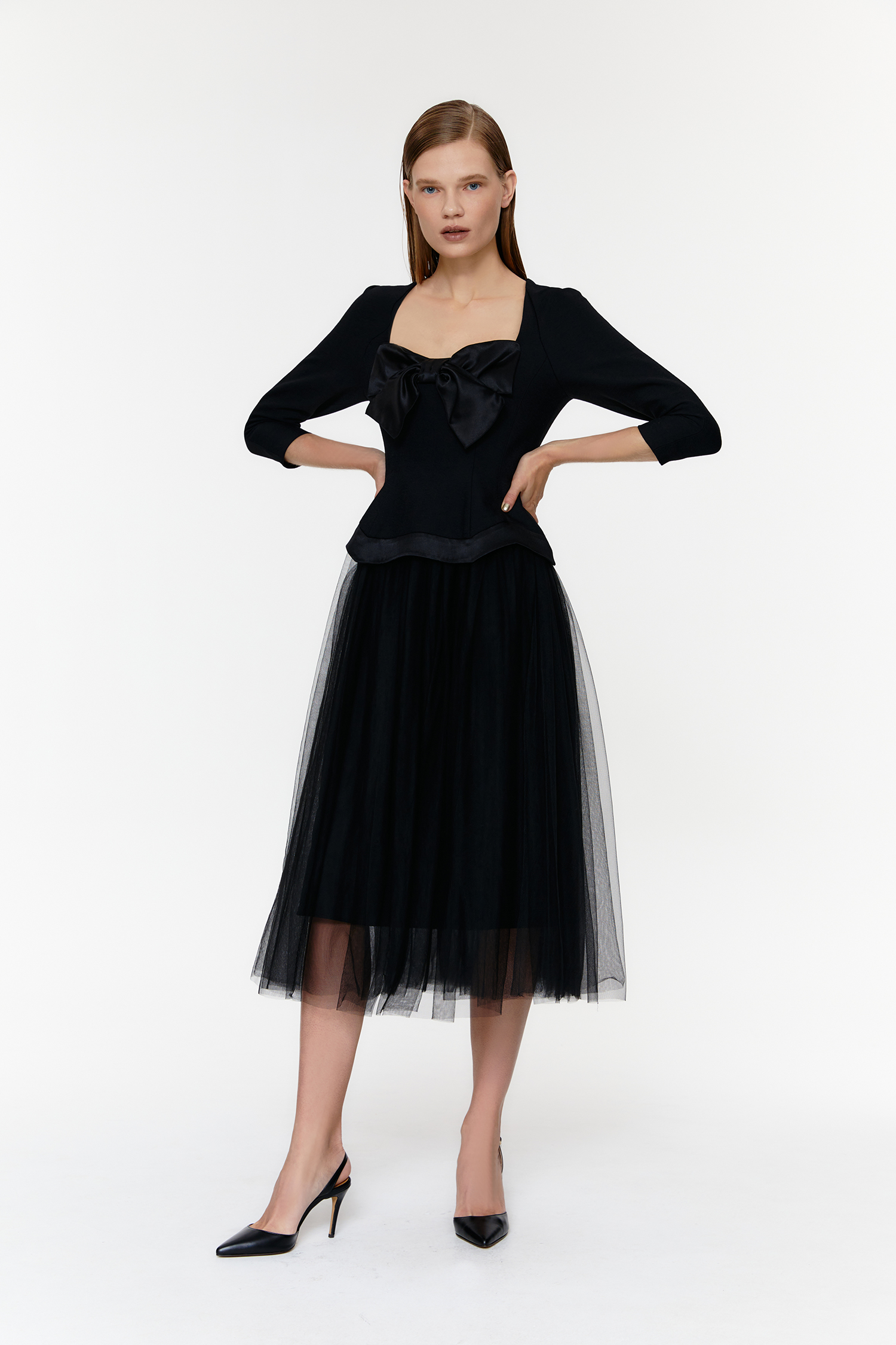 Oscar Tulle Dress [BLACK]